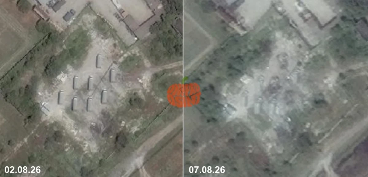 Супутникові знімки наслідків удару по позиції комплексу РЕБ «Волна Купол Гарант» у Геленджику