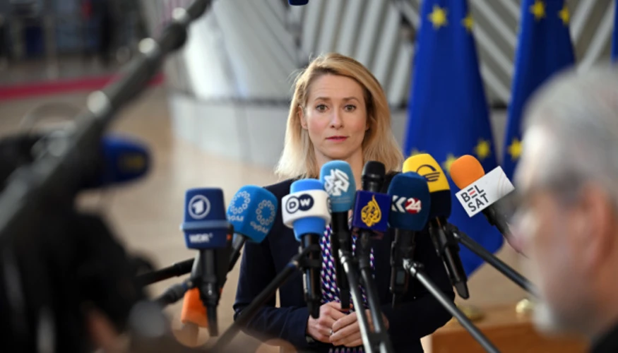 Кая Каллас на фоні європейської дипломатії перед засіданням Ради ЄС у Люксембурзі